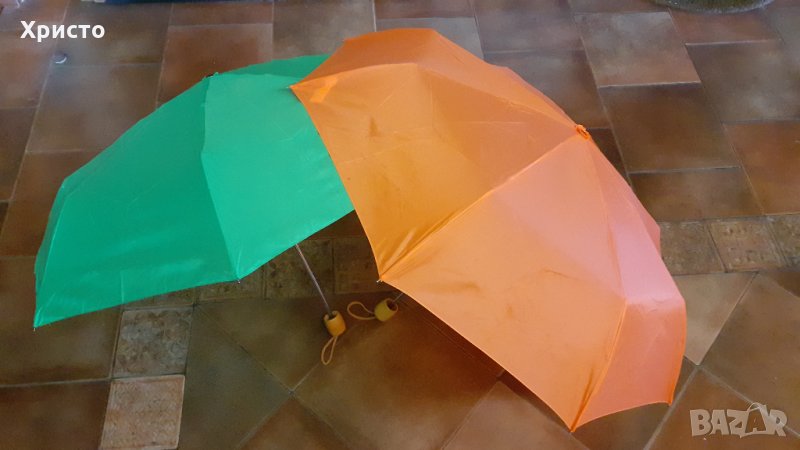 чадър сгъваем с дървена дръжка, снимка 1