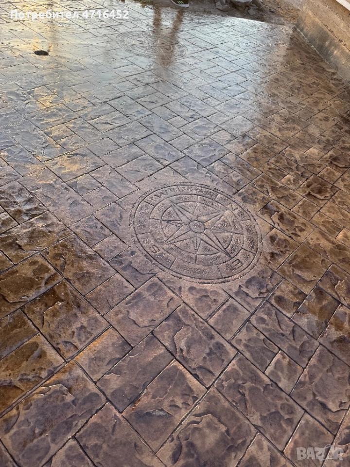 Щампован шлайфан бетон топ, снимка 1