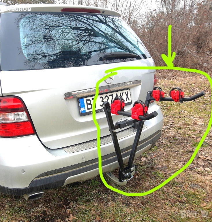 Стойка за 2бр. колело велосипед, снимка 1