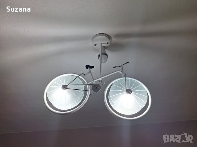 Висяща лампа колело , снимка 7 - Лампи за таван - 44080401