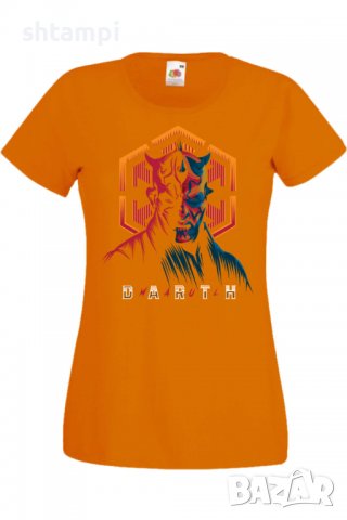 Дамска тениска Star Wars Maul,Филм,Игра,superhero,Изненада,Подарък,Повод,, снимка 8 - Тениски - 37732139