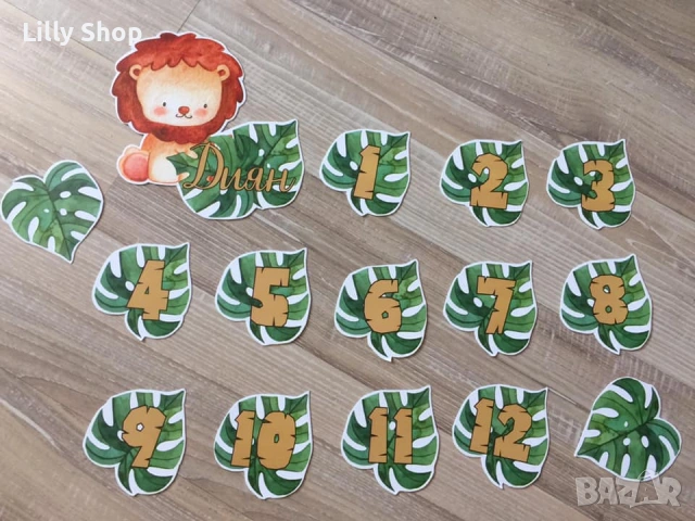 Покани, банер за рожден ден, Сафари Джунгла  / Safari Jungle, снимка 4 - Покани - 53177046