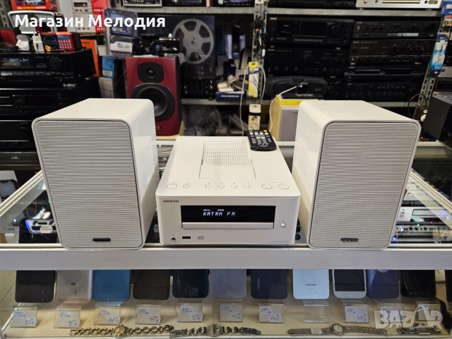 Аудиосистема ONKYO CR-255 с две тонколони и оригинално дистанционно. Има радио, диск, usb, ipod и au, снимка 2 - Аудиосистеми - 50174656