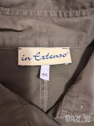 Памучна зелена риза, М размер, снимка 2 - Ризи - 43465641