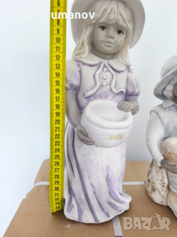 Два чифта гипсови фигурки на момче и момиче , снимка 3 - Фигурки - 53477011