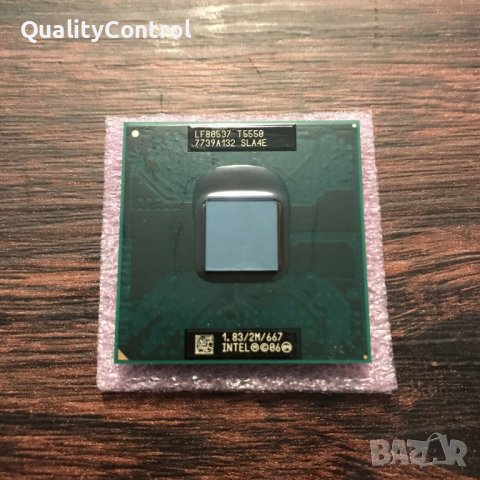 Процесор за лаптоп - Intel Core 2 Duo T5550 (2M Cache, 1.83 GHz, 667 MHz FSB) - перфектен, снимка 1 - Части за лаптопи - 39497401