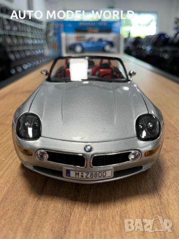 Чисто нов BBURAGO метален колекционерски модел количка BMW Z8 1:18, снимка 4 - Колекции - 51547306