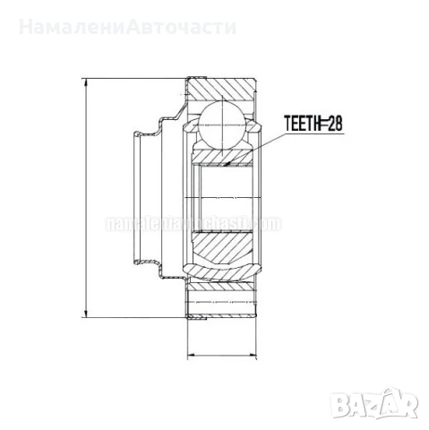 Предно вътрешно каре 701498103A NPWVW004 Vw Transporter T4