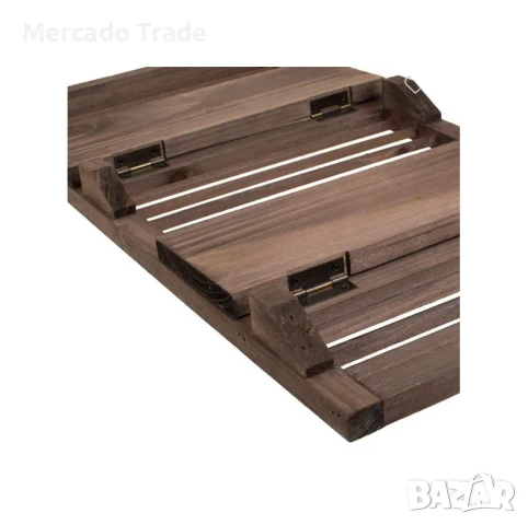 Декоративна висяща стойка за цветя Mercado Trade, 2 сгъваеми рафта, Кафe, снимка 4 - Декорация за дома - 50450895