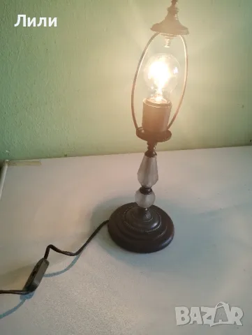 Ретро настолна нощна лампа , снимка 3 - Настолни лампи - 50152379