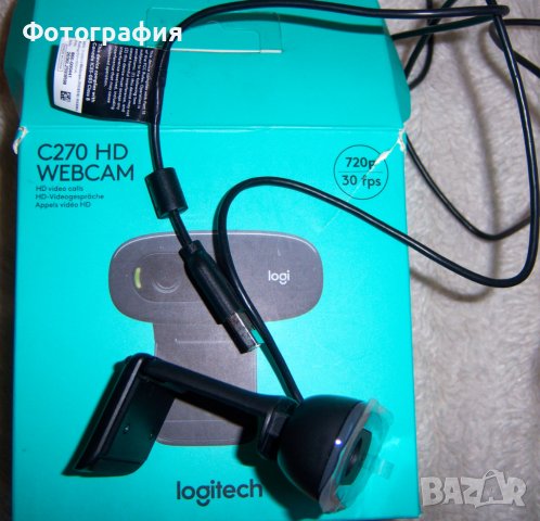 Продавам WEB камера Logitech C270HD с вграден микрофон, снимка 3 - Камери - 43913125