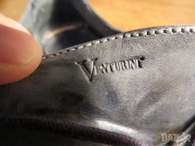 Италиански мъжки обувки от телешка кожа - VENTURINI  - номер 44., снимка 4 - Официални обувки - 26440285