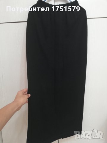 Нова дълга рипсена пола стегната материя, снимка 1