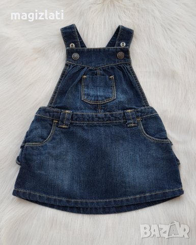 Дънков сукман за бебе 6-12 месеца, снимка 3 - Бебешки гащеризони - 33656393