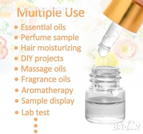 Нов комплект 24 броя Матови Стъклени Бутилки 2 мл - Етерични Масла, Парфюми, снимка 3 - Други стоки за дома - 43568530