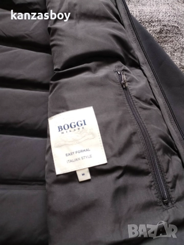 Boggi Milano Bomber Jacket With Goose Down - мъжко пухено яке КАТО НОВО М, снимка 10 - Якета - 51912918
