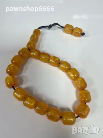  Броеница КОМБОЛОЙ от чист КАТАЛИН – 42 грама  , снимка 2 - Други ценни предмети - 49617956