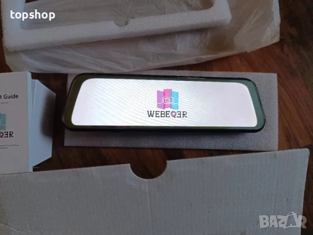 WeBeqer Dashcam, даш камера в  огледало с 10" сензорен екран, 64GB карта, 4K+1080P, 170 градуса..., снимка 9 - Аксесоари и консумативи - 50501438
