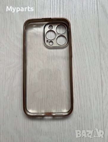 Кейс протектор за IPHONE 13 PRO gold гумен, силиконов чисто нов, снимка 2 - Калъфи, кейсове - 43173520