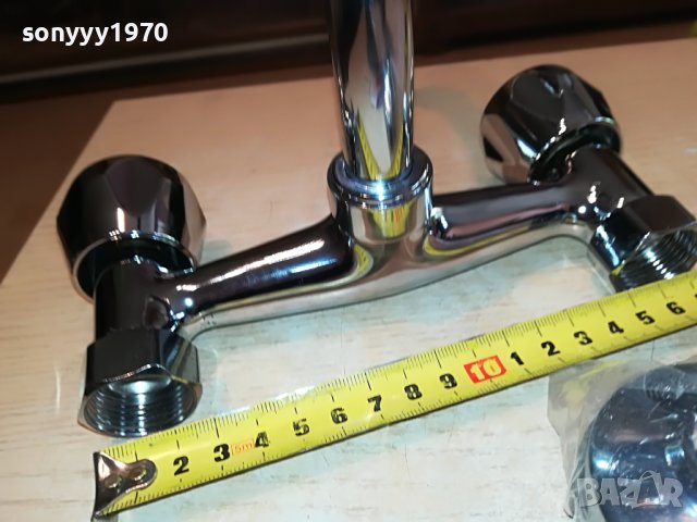 СМЕСИТЕЛ ЗА СТЕНА С ДВЕ ВРЪТКИ 0505231630, снимка 18 - Смесители - 40602333