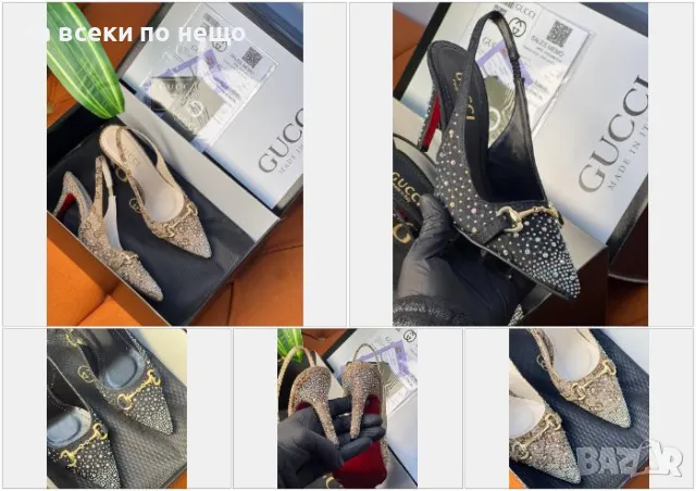 Gucci Дамски Обувки На Ток Гучи - 2 Налични Цвята Код E220