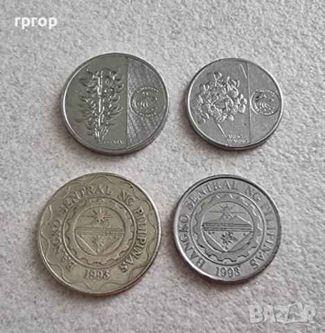 Монети. Филипини. 1, 1, 5, 5  песо . 4 бр. Различни монети., снимка 5 - Нумизматика и бонистика - 39776630