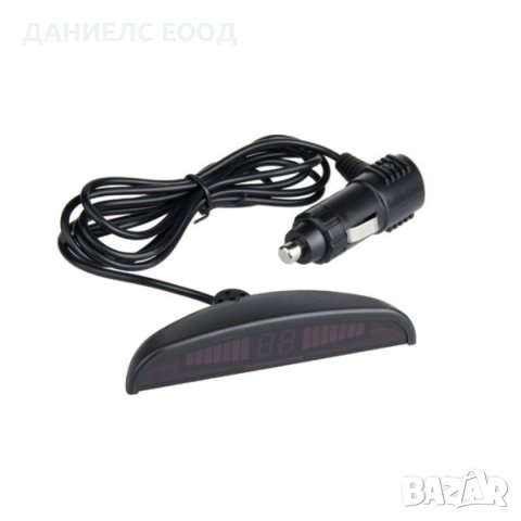 Безжичен парктроник с 4 сензора и LED дисплей - ЧЕРЕН/СИВ, снимка 6 - Аксесоари и консумативи - 43225271