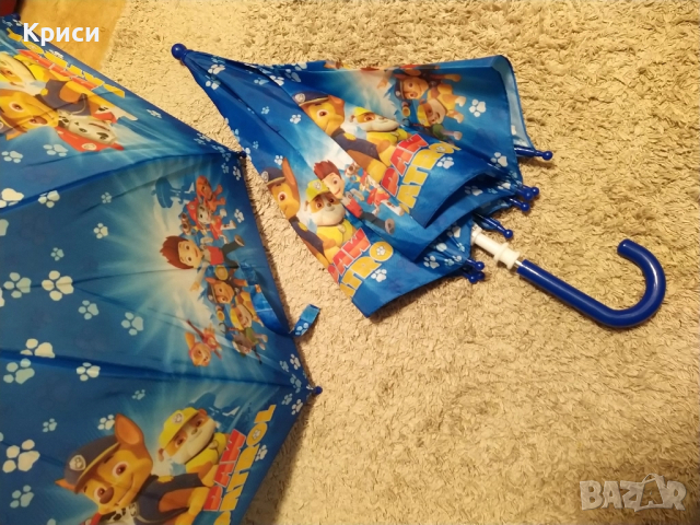 Детски чадър Пейс патрул, за близнаци , снимка 2 - Стоки за близнаци - 51987171