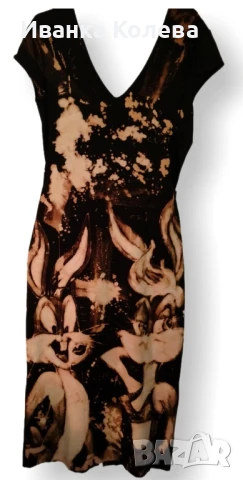 рокля, ръчно рисувана , снимка 2 - Рокли - 50814308