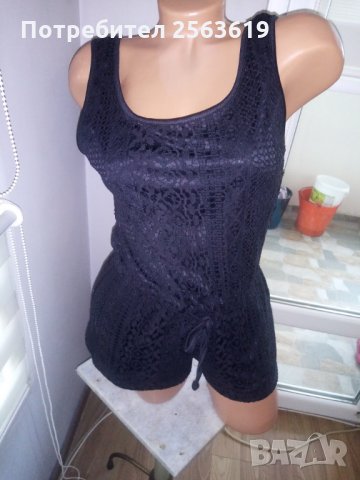 Дантелен черен гащеризон Madame Elysees, снимка 4 - Гащеризони - 28098481