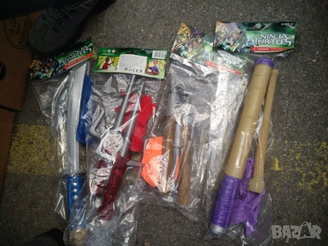 Оръжия на костенурки нинджа,4те вида