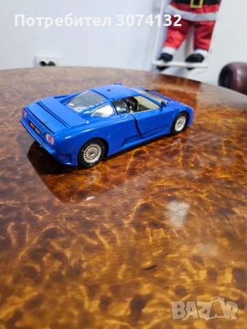 Метална колекционерска количка Bugatti ЕВ  110 1991 г. Мащаб 1 /24 на марката BBURAGO, снимка 5 - Колекции - 53209224