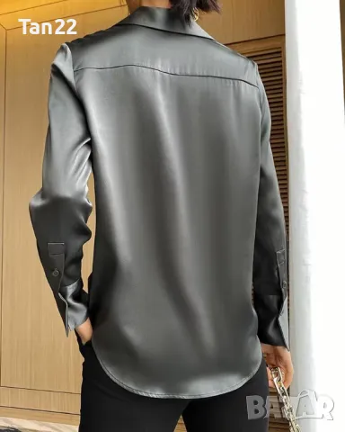 Дамска сатенена риза, снимка 5 - Ризи - 48202045