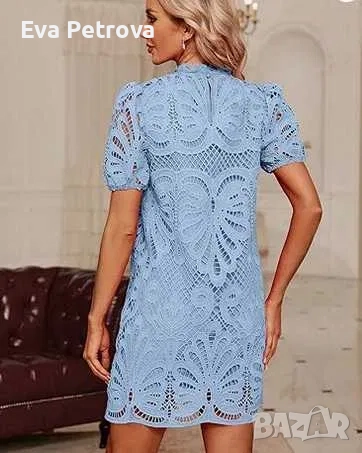 Елегантна и нежна дамска рокля М/Л , снимка 10 - Рокли - 52558558