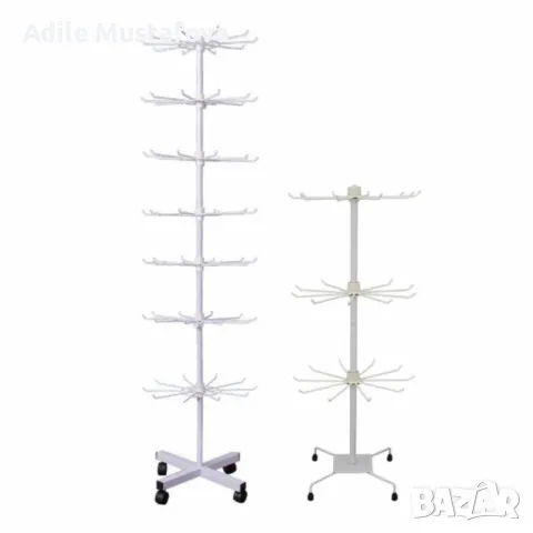 Метален въртящ се стелаж – практично и стилно решение за съхранение , снимка 1