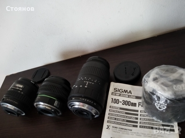 Обективи за PENTAX K-байонет,18-55mm,28-70mm,100-300mm,, снимка 6 - Обективи и филтри - 43450103
