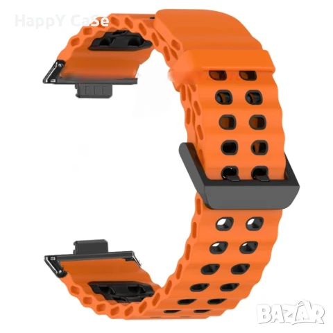 Huawei Watch Fit 3 / 4 / 4 Pro / DUAL COLOR Двуцветна силиконова каишка, снимка 7 - Каишки за часовници - 51400236