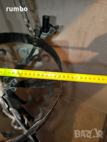 Продавам полилей с 2бр.стенни лампи, снимка 5 - Полилеи - 53375394