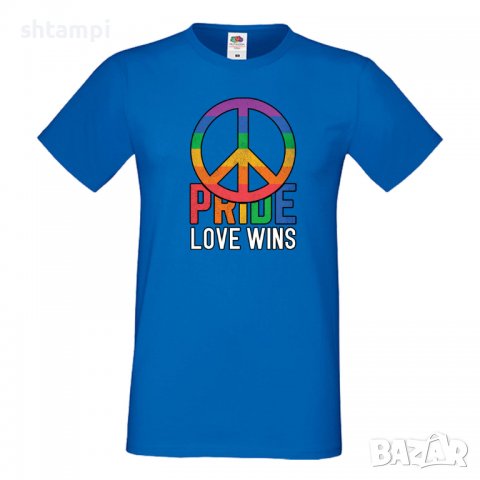 Мъжка тениска Pride Love Always Win multicolor Празник.Повод,Изненада, снимка 3 - Тениски - 37104998