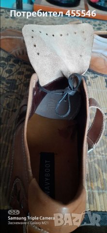 Обувки италиански оригинални от естествена кожа, снимка 4 - Спортно елегантни обувки - 36813417