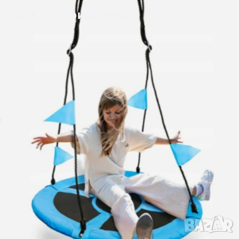 Люлка "Щъркелово гнездо" — здрава, удобна и подходяща за деца и възрастни до 150 кг, снимка 2 - Градински мебели, декорация  - 53403671