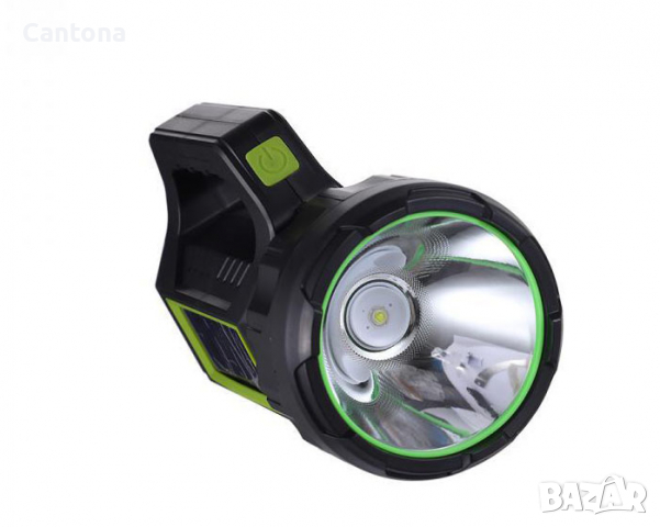 Мощен охранителен фенер със соларен панел и USB изход, HEL-T95, снимка 3 - Къмпинг осветление - 36426081