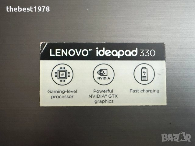 17.3 Lenovo`Core i7-8750H/GTX 1050/12GB RAM/256GB SSD/Full HD IPS, снимка 3 - Лаптопи за игри - 52829093