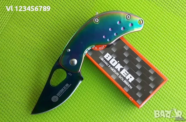 Джобен сгъваем нож Boker F87 55х122 мм, фолдър, снимка 4 - Ножове - 50676039