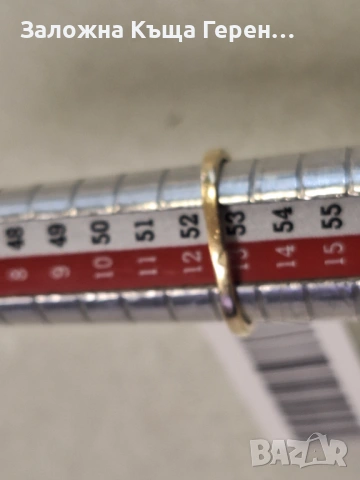 Златен пръстен 1,36гр, снимка 4 - Пръстени - 53491773