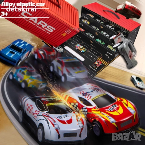 Куфар с 48 коли - контейнер, снимка 9 - Коли, камиони, мотори, писти - 52618703