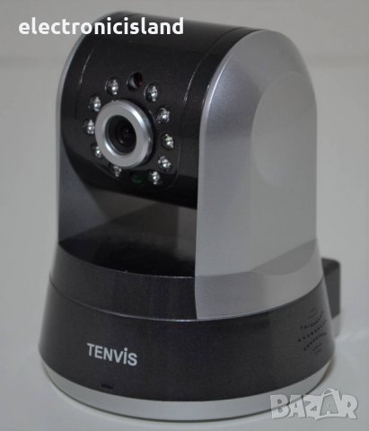 Качествена IP камера бебефон Tenvis IP ROBOT 3, PTZ, 720P, 3.6мм обектив, WLAN, H.264, IR осветяване, снимка 7 - IP камери - 34713144