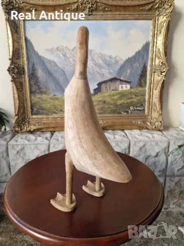 Чифт страхотни антикварни английски дървени фигури статуетки , снимка 7 - Статуетки - 50304666