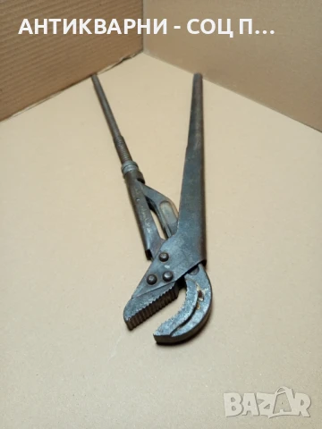 Соц Стар Голям Тръбен Ключ Тегло 2.200кг., снимка 3 - Антикварни и старинни предмети - 50659317