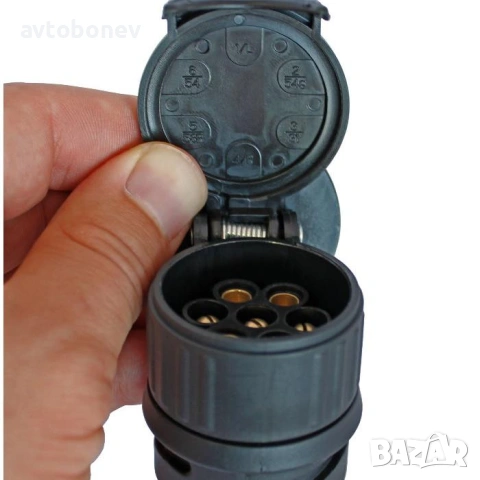 Букса-преходник(адаптер) за ремарке/каравана 13 към 7 пина 12/24V, снимка 4 - Аксесоари и консумативи - 53606846